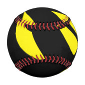 黄コンテンポラリーモダン/黒 野球ボール (正面)