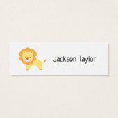 黄シンプル獅子挿入カード付き感謝 (裏面)