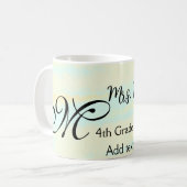 黄シンプル色水彩先生鑑賞法 コーヒーマグカップ (正面左)