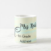 黄シンプル色水彩先生鑑賞法 コーヒーマグカップ (中央)