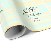 黄シンプル色水彩先生鑑賞法 ラッピングペーパー (ロールコーナー)