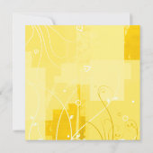 黄スタイリッシュモダン結婚式招待状 招待状 (裏面)