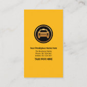 黄スタイリッシュ色の黒ストライプい 名刺 (裏面)