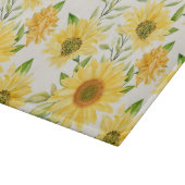 黄スタイリッシュ色ひまわり カッティングボード (角)