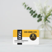 黄スタイリッシュ色タクシカラー層駆動 名刺 (スタンド正面)