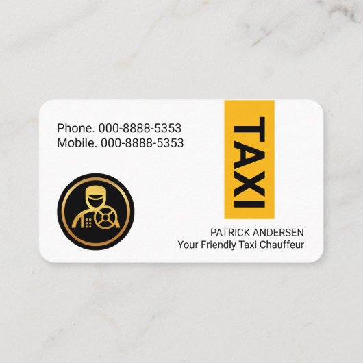 黄スタイリッシュ色タクシカラー層駆動 名刺 (裏面)