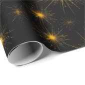 黄スターバスト ラッピングペーパー (ロールコーナー)