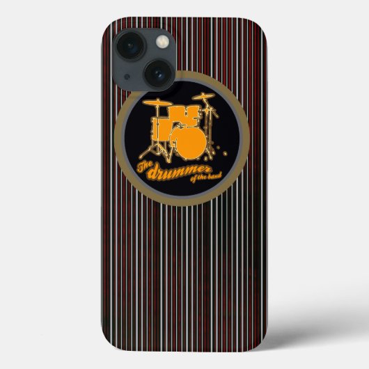 黄ストライプの太鼓 Case-Mate iPhoneケース (裏面)