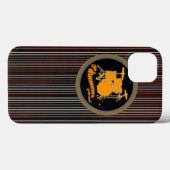 黄ストライプの太鼓 Case-Mate iPhoneケース (裏面 (横))