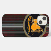 黄ストライプの太鼓 iPhoneケース (裏面横)