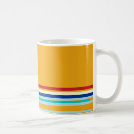 黄ストライプの色>コーヒカラフルーマグ コーヒーマグカップ