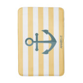 黄ストライプ色いかり バスマット (正面縦)