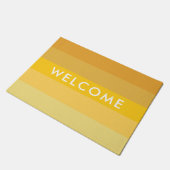 黄ストライプ色 ドアマット (アングル)