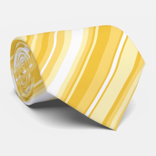 黄ストライプ色 ネクタイ (ロール)