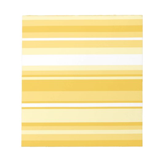 黄ストライプ色 ノートパッド (正面)