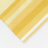 黄ストライプ色 フリースブランケット (角)