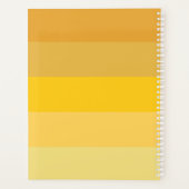 黄ストライプ色 プランナー手帳 (裏面)