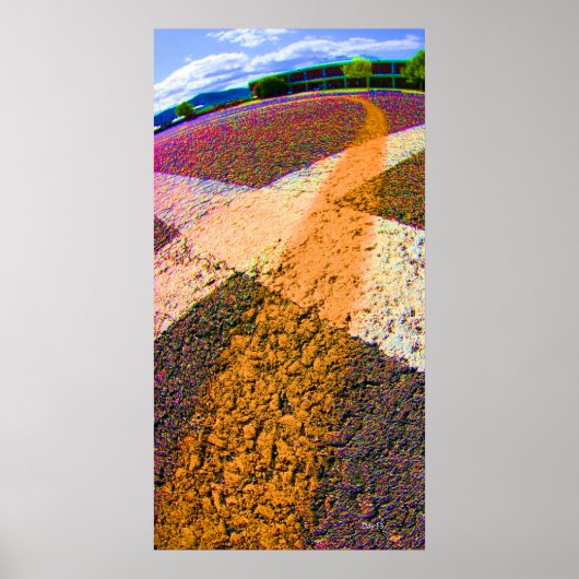 黄ストライプ色 ポスター (正面)