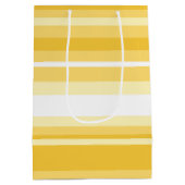 黄ストライプ色 ミディアムペーパーバッグ (裏面)