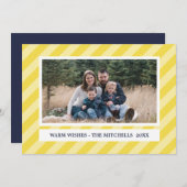 黄ストライプ色 | 時代を超えた | カスタム シーズンカード (正面/裏面)