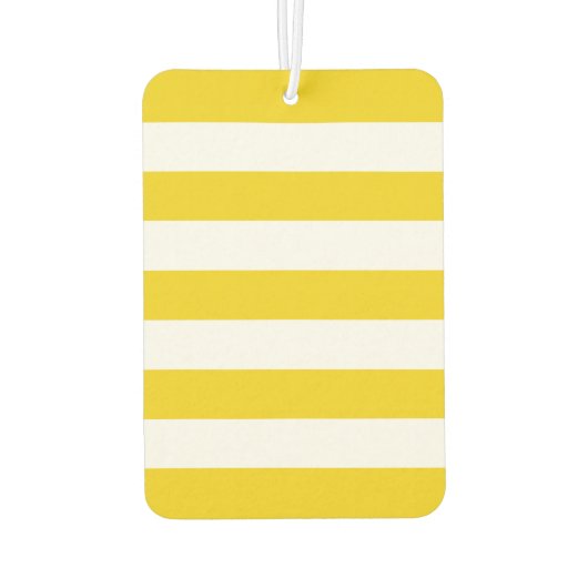 黄ストライプ色、白ストライプ色、パストライプのターン カーエアーフレッシュナー (裏面)