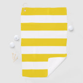 黄ストライプ色、白ストライプ色、パストライプのターン ゴルフタオル (インサイチュ)