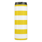 黄ストライプ色、白ストライプ色、パストライプのターン タンブラー (裏面)