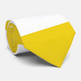 黄ストライプ色、白ストライプ色、パストライプのターン ネクタイ