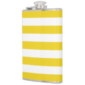 黄ストライプ色、白ストライプ色、パストライプのターン フラスク (左)