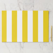 黄ストライプ色、白ストライプ色、パストライプのターン ペーパーパッド (インサイチュ)
