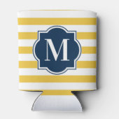 黄ストライプ色 缶クーラー (裏面)