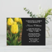 黄チューリップフローラ誕生パーティー 招待状 (スタンド正面)