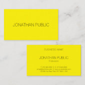 黄テンプレートプロフェッショナルエレガントトレンディー 名刺 (正面/裏面)