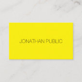 黄テンプレートプロフェッショナルエレガントトレンディー 名刺 (正面)