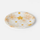 黄デイジーパーティー ペーパープレート (アングル)