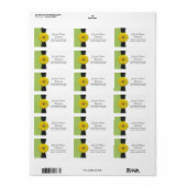 黄デイジー結婚住所 シール (フルシート)