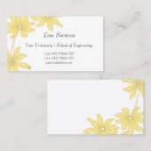 黄デイジー院生 コーリングカード (正面/裏面)