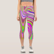 黄トリップ（幻覚体験）のような色とピンクの抽象芸術グルーヴィレトロアート