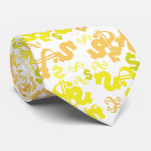 黄ドファンキールシンボルや象徴パターンのタイ ネクタイ (ロール)