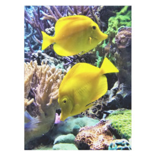 黄ハワイアン唐魚 テーブルクロス
