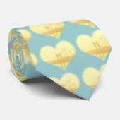 黄ハートビーチ結婚式 ネクタイ (ロール)