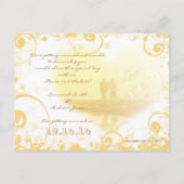 黄ハートビーチ結婚式 案内ポストカード (裏面)