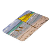 黄バルバドス国旗2010 マグネット (左側)