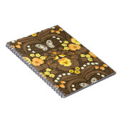 黄パンジー、鳥と蝶 ノートブック (右側)