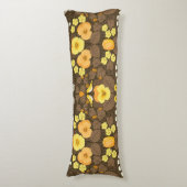 黄パンジー、鳥と蝶 ボディピロー (正面縦)