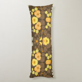 黄パンジー、鳥と蝶 ボディピロー (裏面 (縦))