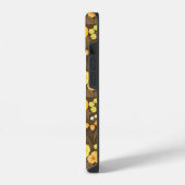 黄パンジー、鳥と蝶 iPhoneケース (左側面)