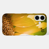 黄パーソナライズされたひまわりリンゴiPhoneケース Case-Mate iPhoneケース (裏面 (横))