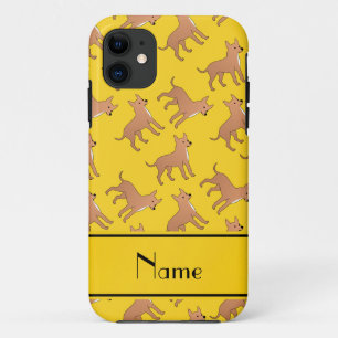 黄パーソナライズされた毛華犬 iPhone 11 ケース