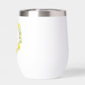 黄パーソナライズされた白ダッフォディルガーランド (背面)